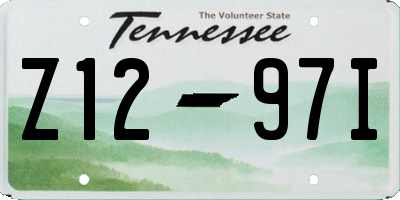 TN license plate Z1297I