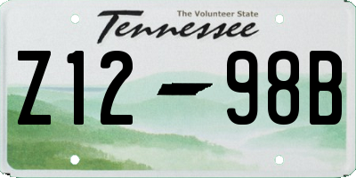 TN license plate Z1298B