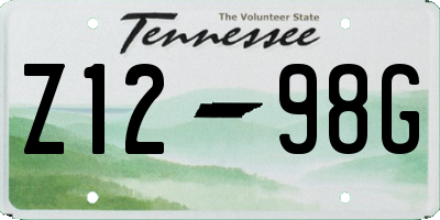 TN license plate Z1298G