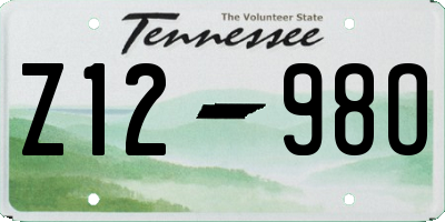 TN license plate Z1298O