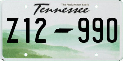 TN license plate Z1299O