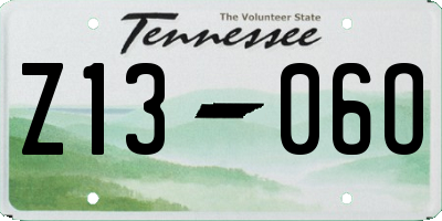 TN license plate Z1306O