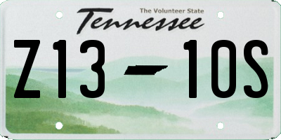 TN license plate Z1310S