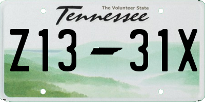 TN license plate Z1331X