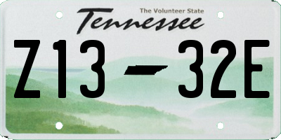 TN license plate Z1332E