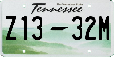 TN license plate Z1332M