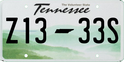 TN license plate Z1333S