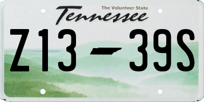 TN license plate Z1339S