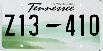TN license plate Z1341O