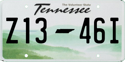 TN license plate Z1346I
