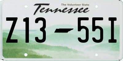 TN license plate Z1355I