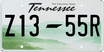 TN license plate Z1355R