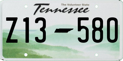TN license plate Z1358O
