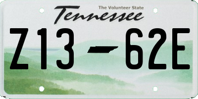 TN license plate Z1362E