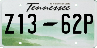 TN license plate Z1362P