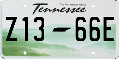 TN license plate Z1366E