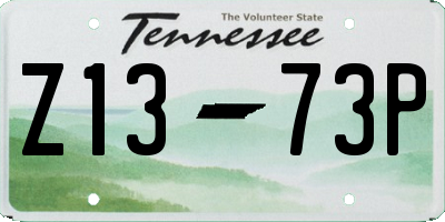 TN license plate Z1373P