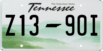 TN license plate Z1390I