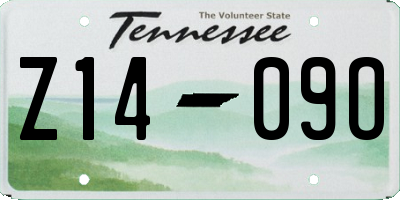 TN license plate Z1409O