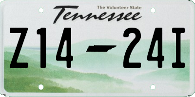 TN license plate Z1424I
