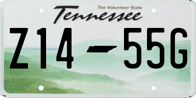 TN license plate Z1455G