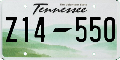 TN license plate Z1455O