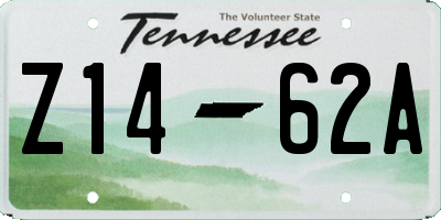 TN license plate Z1462A