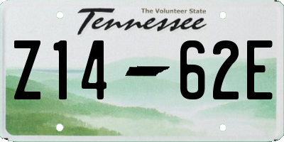 TN license plate Z1462E