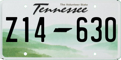 TN license plate Z1463O