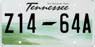TN license plate Z1464A