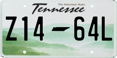 TN license plate Z1464L