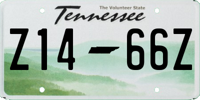 TN license plate Z1466Z