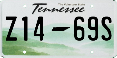 TN license plate Z1469S