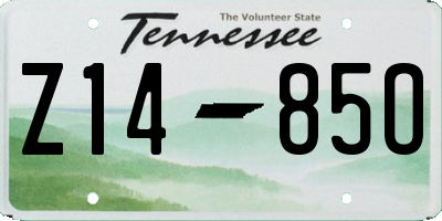 TN license plate Z1485O