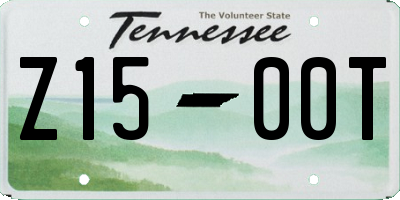 TN license plate Z1500T