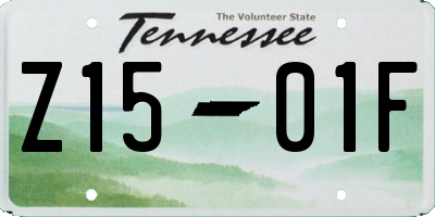 TN license plate Z1501F