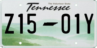 TN license plate Z1501Y