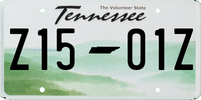 TN license plate Z1501Z