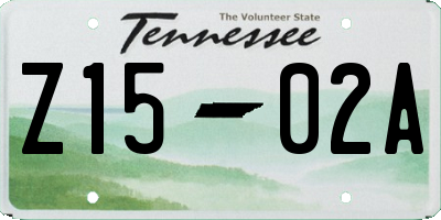 TN license plate Z1502A