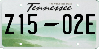 TN license plate Z1502E