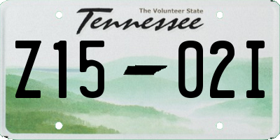 TN license plate Z1502I