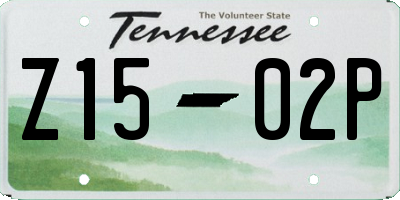 TN license plate Z1502P