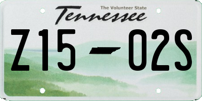 TN license plate Z1502S