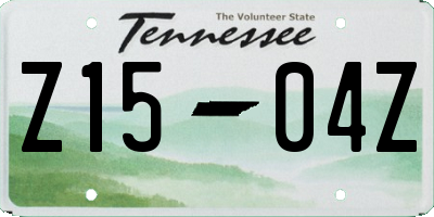 TN license plate Z1504Z