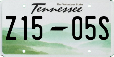 TN license plate Z1505S
