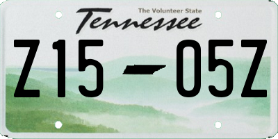 TN license plate Z1505Z