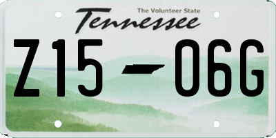 TN license plate Z1506G