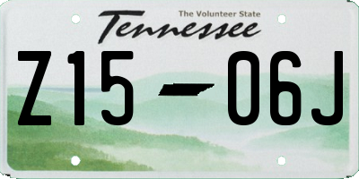 TN license plate Z1506J