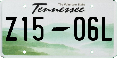 TN license plate Z1506L