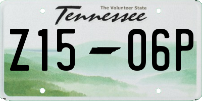 TN license plate Z1506P